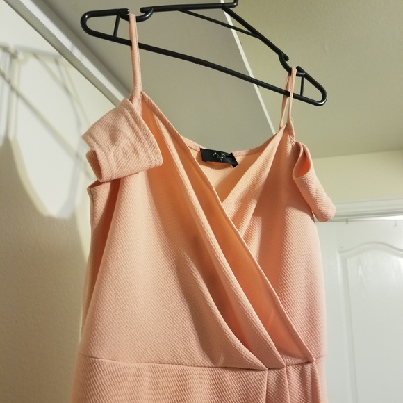 SOLD AX Paris | Cold shoulder Faux Wrap dress - Picture 10 of 14